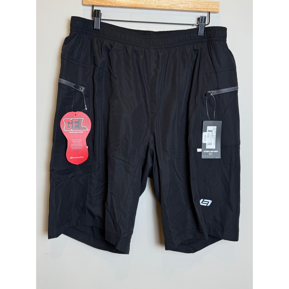NWT Bellwether XXL Mens Ultralight Gel Shorts Cycling Padded Bike New Black